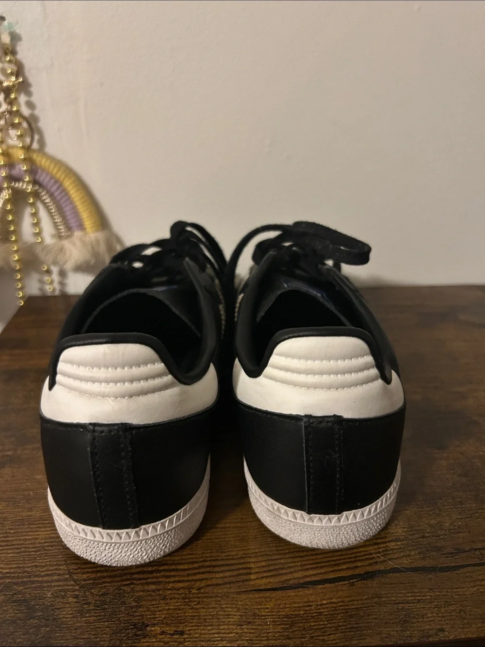 adidas Black Sneakers with White Stripes